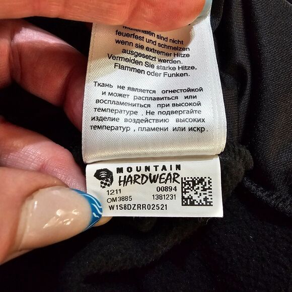 Mountain Hard Wear Mens S Jacket Fleece Charcoal Polyester Full Zip Long Sleeve - Picture 6 of 10